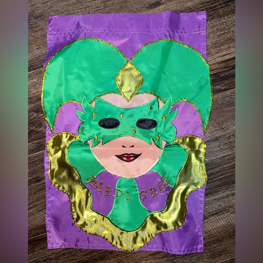 Mardi Gras Outdoor Flag